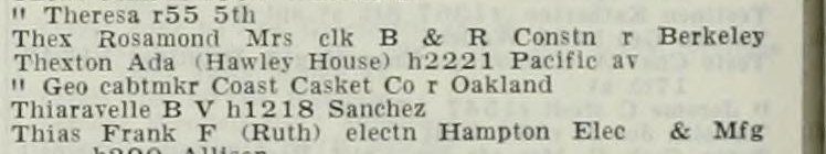 1958: misfiled under T as "Thiaravelle B V h1218 Sanchez