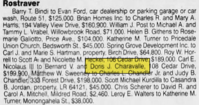 November 18, 2000: "Carl E