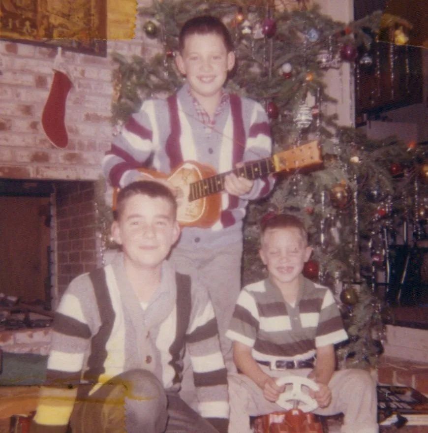 "Playing my Roy Rogers guitar on Christmas morning