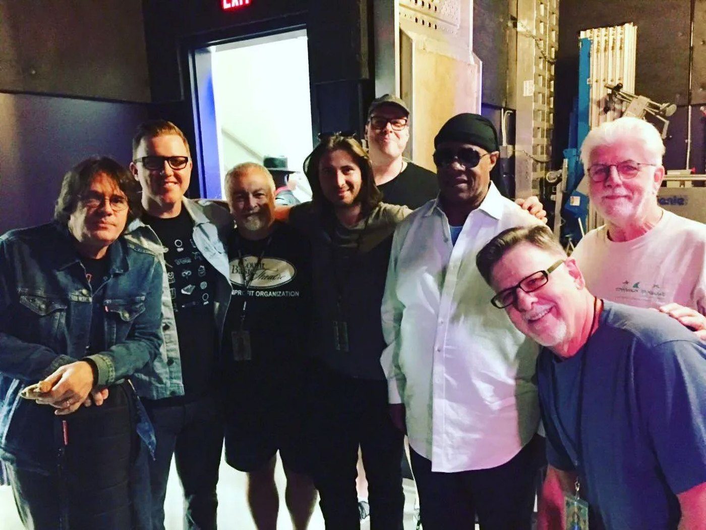 The McDonald band with Stevie Wonder, Detroit, 2018
